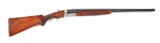 (M) WINCHESTER MODEL 23 SIDE BY SIDE SHOTGUN WITH CASE.