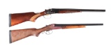 (M) LOT OF 2: BAIKAL BOUNTY HUNTER II AND STEVENS MODEL 311R SIDE BY SIDE COACH SHOTGUNS.