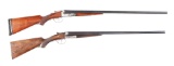 (C) LOT OF 2: PARKER VH GRADE AND A. FRANCOTTE SIDE BY SIDE SHOTGUNS.