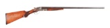 (C) BAKER GUN CO BATAVIA DAMASCUS SIDE BY SIDE SHOTGUN.