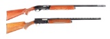 (M) LOT OF 2: REMINGTON MODEL 1100 AND BROWNING A5 MAGNUM 20 SEMI AUTOMATIC SHOTGUNS.