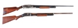 (C) LOT OF 2: WINCHESTER MODEL 12 AND MODEL 1897 SLIDE ACTION SHOTGUNS.