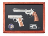 (M) COMPLETE CASED COLT DOUBLE DIAMOND SET WITH ORIGINAL FACTORY BOXES.