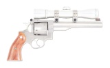 (M) RUGER REDHAWK .44 MAGNUM DOUBLE ACTION REVOLVER WITH SCOPE.