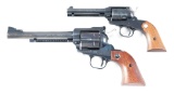 (M & C) LOT OF 2: RUGER SUPER BEARCAT AND BLACKHAWK REVOLVERS.
