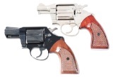 (M) LOT OF 2: COLT COBRA DOUBLE ACTION REVOLVERS.