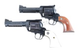 (M) LOT OF 2: RUGER NEW MODEL BLACKHAWK .357 MAGNUM REVOLVERS WITH BOXES