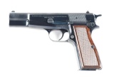 (M) BELGIAN BROWNING HI-POWER SEMI AUTOMATIC PISTOL.