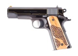 (M) COLT COMMANDER GOLD EDITION SEMI-AUTOMATIC PISTOL WITH FACTORY CASE.