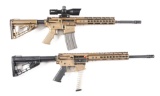 (M) LOT OF TWO: AMERICAN TACTICAL MIL SPORT 5.56X45 AND 9MM RIFLES.