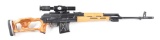 (M) ROMANIAN PSL-54C SEMI-AUTOMATIC RIFLE WITH SCOPE.