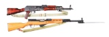 (M) LOT OF 2: ROMANIAN SAR-1 AND NORINCO SKS SEMI-AUTOMATIC RIFLES.