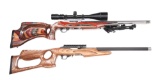 (M) LOT OF 2: RUGER 10/22 .22 LR AND MAGNUM RESEARCH .22 WMR SEMI-AUTOMATIC RIFLES.