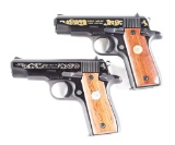 (M) LOT OF 2: COLT GOVERNMENT 380 FIRST EDITION AND COLT GOVERNMENT 380 SECOND EDITION SEMI-AUTOMATI