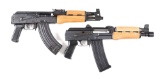 (M) LOT OF 2: CENTURY ARMS DRACO & PAP M85PV SEMI-AUTOMATIC AK STYLE PISTOLS.