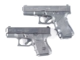 (M) LOT OF 2: GLOCK MODEL 23 & GLOCK MODEL 39 SEMI-AUTOMATIC PISTOLS.