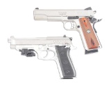 (M) LOT OF 2: RUGER SR1911 & TAURUS PT92AFS SEMI-AUTOMATIC PISTOLS.