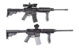 (M) LOT OF 2: DPMS A-15 AND SMITH & WESSON M&P-15 SEMI AUTOMATIC RIFLES.