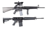 (M) LOT OF 2: BUSHMASTER XM15-E2S AND WINDHAM WEAPONRY WW-308 SEMI AUTOMATIC RIFLES.