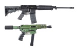 (M) LOT OF 2: BUSHMASTER XM15-E2S SEMI-AUTOMATIC RIFLE & NSF CUSTOM GUNS NSF-9 SEMI-AUTOMATIC PISTOL