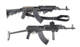 (M) LOT OF 2: TWO ROMANIAN CUGIR GP WASR-10/63 SEMI-AUTOMATIC RIFLES.