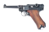 (C) 1939 GERMAN MAUSER S/42 CODE LUGER SEMI AUTO PISTOL.