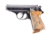 (C) PRE-WORLD WAR II WALTHER PPK SEMI-AUTOMATIC PISTOL WITH HOLSTER.