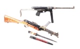 LOT OF 2: DEACTIVATED LANCHESTER MK1 AND VIGNERON M2 SUBMACHINE GUNS.