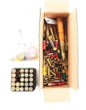 AMMO BOX OF MIXED CALIBER AMMUNITION (RELOADS?)