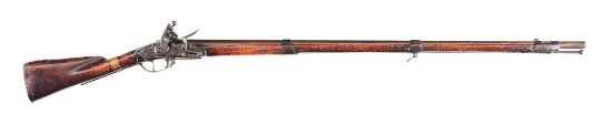 (A) AMERICAN TIGER MAPLE STOCKED 1795 TYPE FLINTLOCK MUSKET.