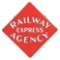 RAILWAY EXPRESS AGENCY PORCELAIN SIGN.