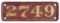 ERIE RAILROAD NUMBER PLATE.