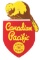 CANADIAN PACIFIC RAILROAD DIE CUT PORCELAIN SIGN W/ BEAVER GRAPHIC.