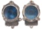 PAIR OF CROUSE HINDS TENDER MARKER LIGHTS.