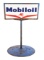 MOBILOIL PORCELAIN SERVICE STATION LOLLIPOP SIGN W/ PEGASUS GRAPHIC.
