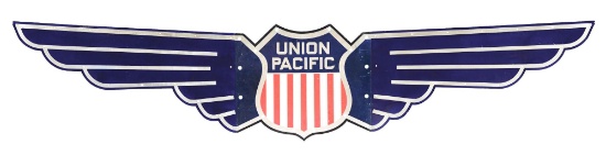 UNION PACIFIC RAILROAD STAINLESS "WINGS".