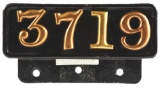 BOSTON AND MAINE RAILROAD 4-6-2 PACIFIC NUMBER PLATE.