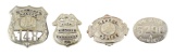 D&H AND NYNH&HRR POLICE BADGES.