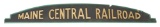 MAINE CENTRAL RAILROAD CRESTED SIGN.