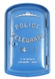 L.W. BILLS CAST IRON POLICE TELEGRAPH CALL BOX.