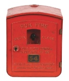 STAR ELECTRIC COMPANY FIRE ALARM BOX.