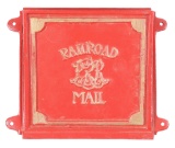 CAST IRON PRR RAILROAD MAIL RECEPTACLE.