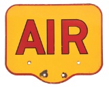 SHELL AIR PORCELAIN SERVICE STATION SIGN.