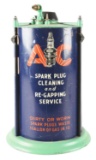 AC SPARK PLUG CLEANING & RE-GAPPING SERVICE BOOTH.
