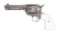 (A) FACTORY ENGRAVED AND SILVER PLATED COLT SINGLE ACTION ARMY REVOLVER.