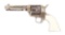 (A) ENGRAVED COLT SINGLE ACTION ARMY REVOLVER WITH FACTORY LETTER.