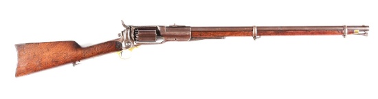 (A) COLT 1855 FULL STOCK SPORTING PERCUSSION REVOLVING RIFLE.