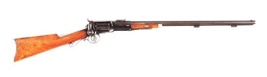 (A) COLT 1855 HALF STOCK SPORTING PERCUSSION REVOLVING RIFLE.