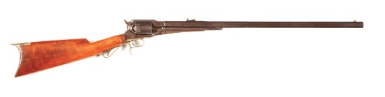 (A) FACTORY CONVERTED REMINGTON REVOLVING RIFLE.