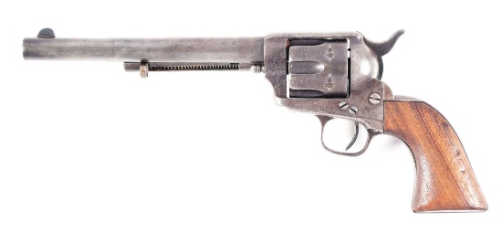 (A) US CAVALRY COLT SINGLE ACTION ARMY SINGLE ACTION REVOLVER (1875).
